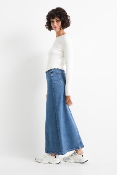 Femei - Fustă de blugi - denim-albastru