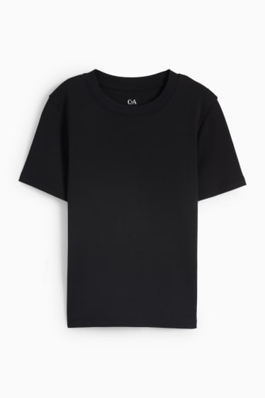 Femei - Tricou - slim fit - negru
