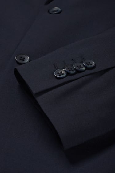 Bărbați - Sacou modular - regular fit - Flex - amestec de lână pură - albastru închis