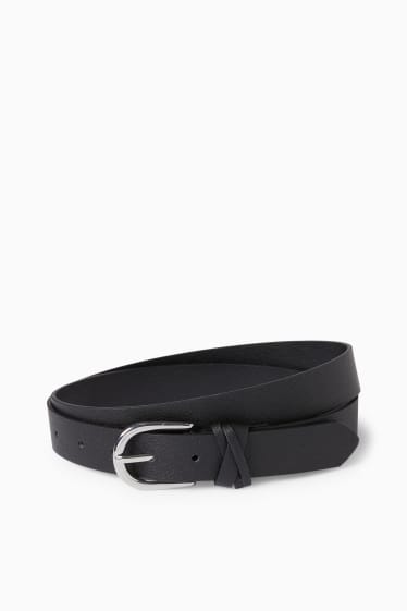 Femei - Curea - imitație de piele - negru