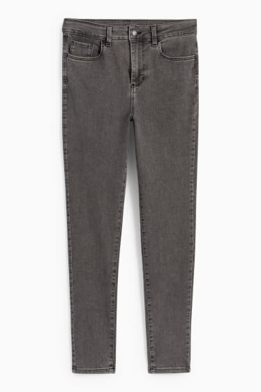 Femei - Jegging jeans - talie înaltă - denim-gri