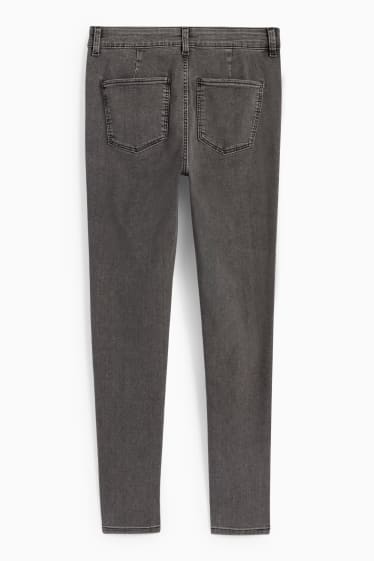 Femei - Jegging jeans - talie înaltă - denim-gri