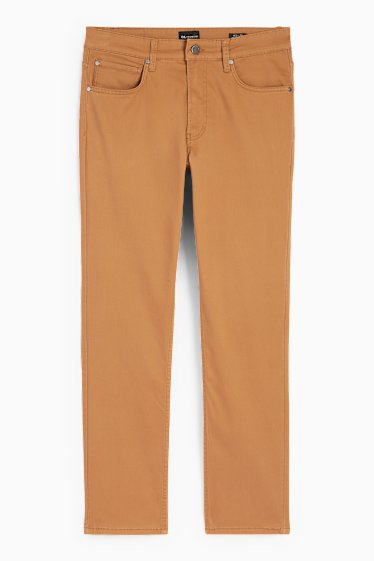 Bărbați - Pantaloni - slim fit - maro