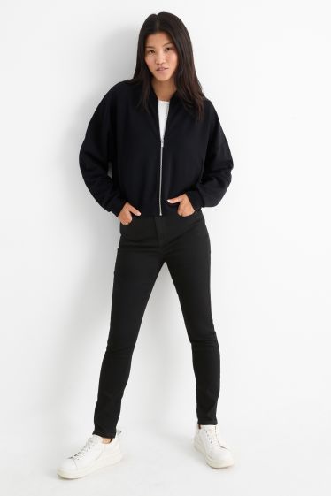 Femei - Jegging jeans - talie înaltă - negru