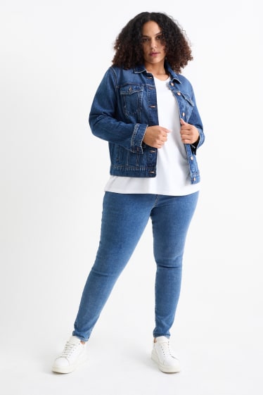 Femei - Jegging jeans - talie înaltă - denim-albastru