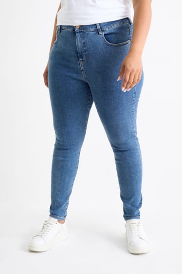 Femei - Jegging jeans - talie înaltă - denim-albastru