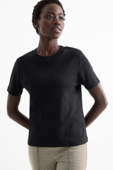 Femei - Tricou - slim fit - negru