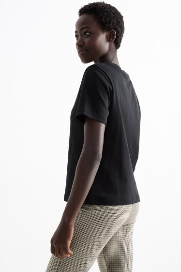 Femei - Tricou - slim fit - negru
