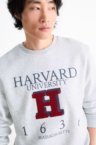 Bărbați - Bluză de molton - Harvard University - gri deschis melanj