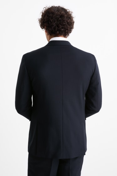 Bărbați - Sacou modular - regular fit - Flex - amestec de lână pură - albastru închis