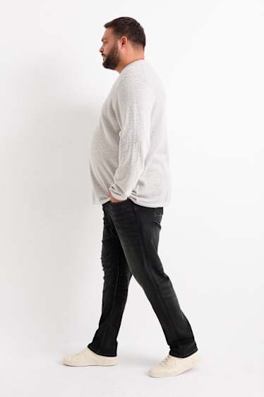 Bărbați - Slim jeans - Flex jog denim - LYCRA® - negru