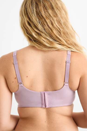 Femei - Sutien post-mastectomie fără armătură - violet deschis