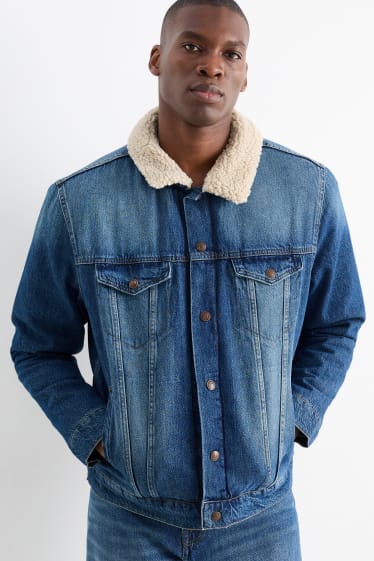 Bărbați - Jachetă din denim - denim-albastru