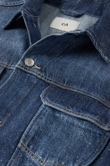 Femei - Jachetă din denim - denim-albastru
