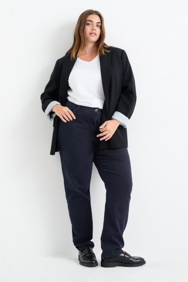 Femei - Slim jeans - talie medie  - albastru închis