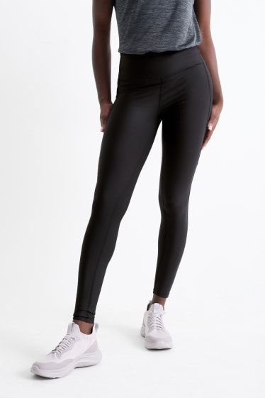 Femei - Colanți sport - 4 Way Stretch - protecție UV - negru