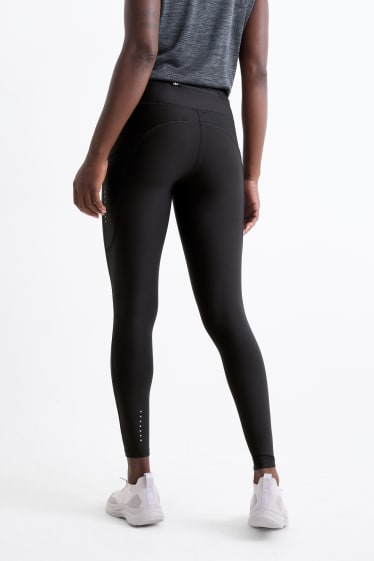 Femei - Colanți sport - 4 Way Stretch - protecție UV - negru