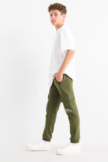 Copii - Băieți - Multipack 2 perechi - pantaloni de trening cargo - verde