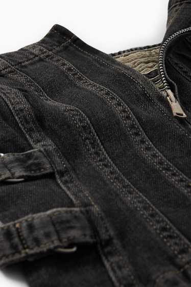 Femei - Corset din denim - denim-gri închis