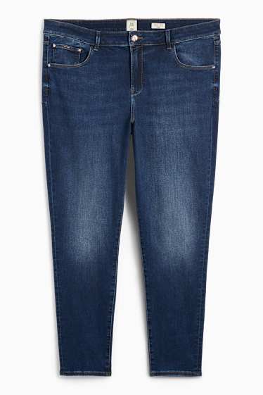 Femei - Skinny jeans - talie medie - jeans modelatori - LYCRA® - denim-albastru
