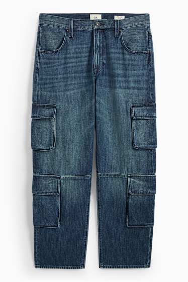Bărbați - Cargo jeans - denim-albastru închis