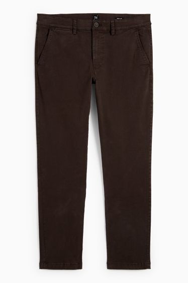 Herren - Chino - Slim Fit - Flex - dunkelbraun
