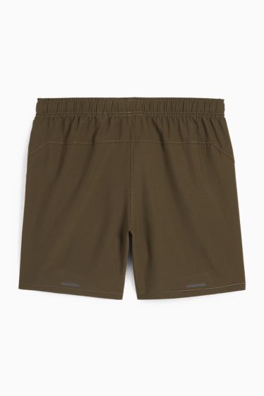 Bărbați - Pantaloni scurți funcționali - verde închis