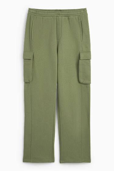 Bărbați - Pantaloni de trening cargo - verde