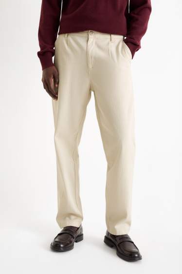 Bărbați - Chino - tapered fit - bej deschis
