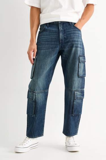 Bărbați - Cargo jeans - denim-albastru închis