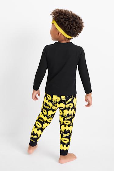 Kinderen: jongens - Batman - set - pyjama en slaapmasker - 3-delig - zwart