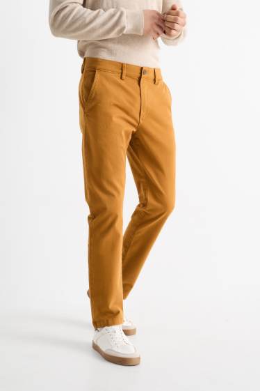 Men - Chinos - slim fit - Flex - havanna