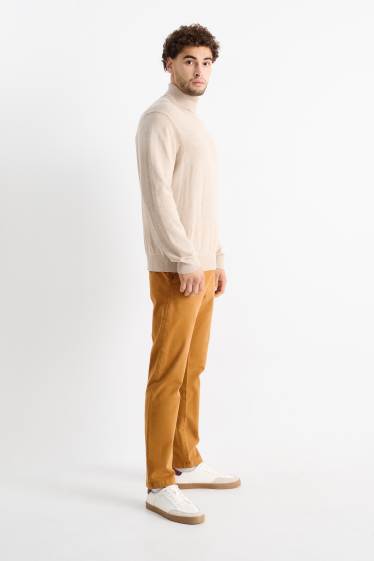 Men - Chinos - slim fit - Flex - havanna