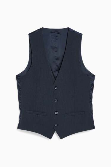 Bărbați - Vestă modulară - slim fit - Flex - LYCRA® - Mix & Match - albastru închis