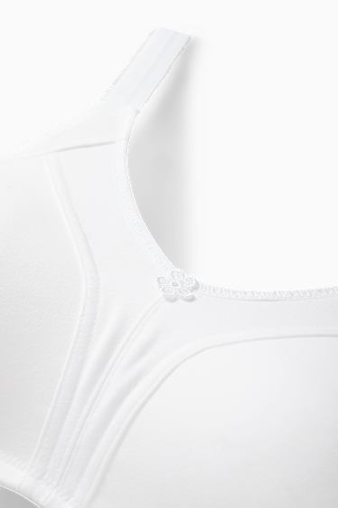Femei - Sutien minimizer - alb-crem
