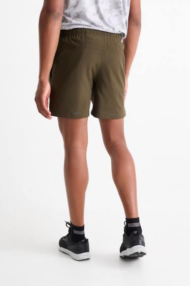 Bărbați - Pantaloni scurți funcționali - verde închis