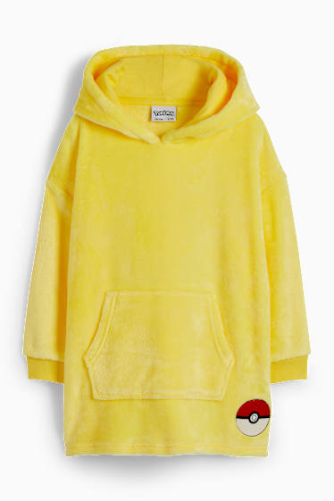 Copii - Băieți - Pokémon - Pikachu - pătură tip hanorac - galben