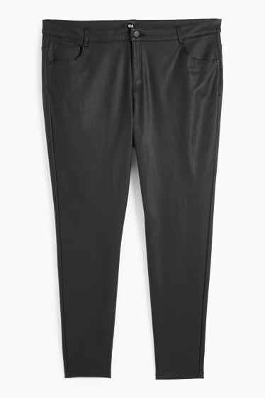 Femei - Pantaloni - talie înaltă - skinny fit - negru