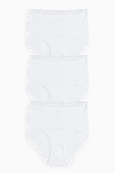 Femei - Multipack 3 perechi - chiloți - alb