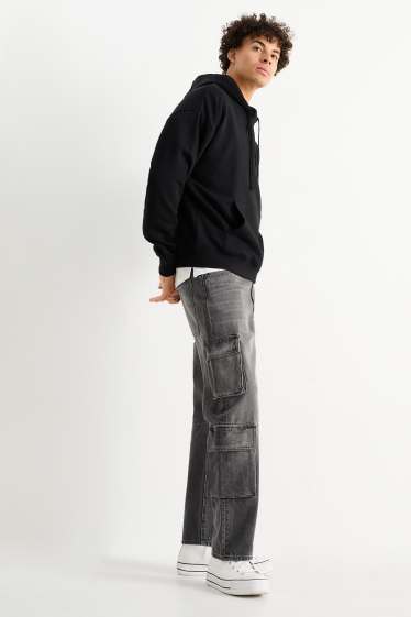 Bărbați - Cargo jeans - denim-gri închis