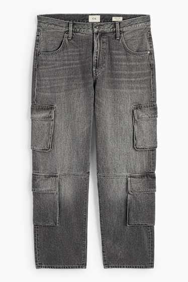 Bărbați - Cargo jeans - denim-gri închis