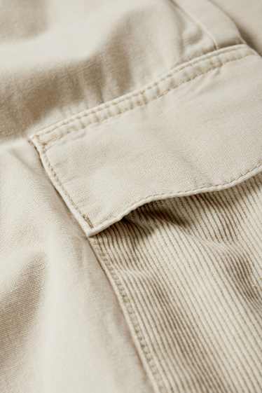 Bărbați - Pantaloni cargo - relaxed fit - bej