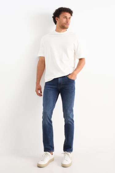 Bărbați - Slim jeans - Flex jog denim - LYCRA® - denim-albastru închis
