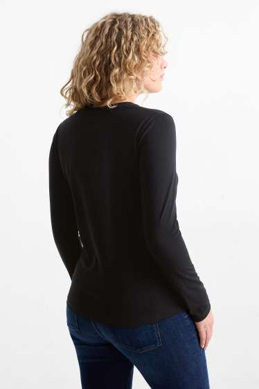 Femei - Multipack 2 buc. - tricou cu mânecă lungă  - negru