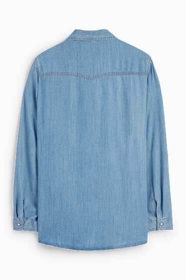 Femei - Bluză din denim - denim-albastru deschis