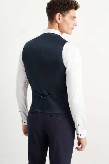 Bărbați - Vestă modulară - slim fit - Flex - LYCRA® - Mix & Match - albastru închis