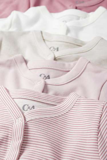 Nadó nena - Paquet de 5 - pijama per a nadó - rosa fosc