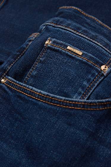 Femei - Slim jeans - talie medie - jeans modelatori - LYCRA® - denim-albastru închis