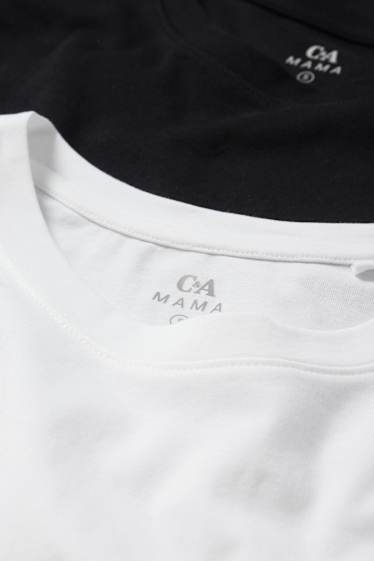 Femei - Multipack 2 buc. - tricou cu mânecă lungă pentru gravide - negru