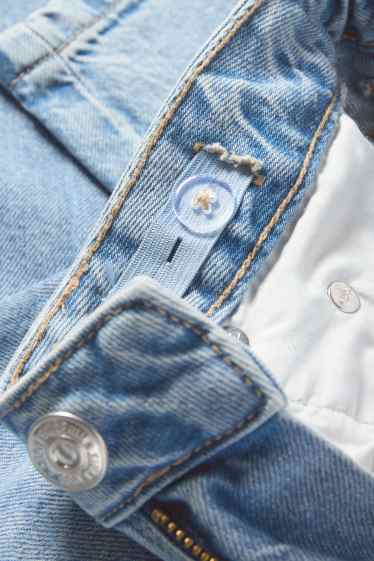 Copii - Fete - Cargo jeans - denim-albastru deschis